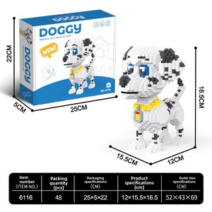 Nano Bricks Micro Husky Sausage Tyrannosaurus Rex Blocs de construction en plastique ABS Jouet éducatif Cadeau promotionnel pour entreprise - Product Image 3
