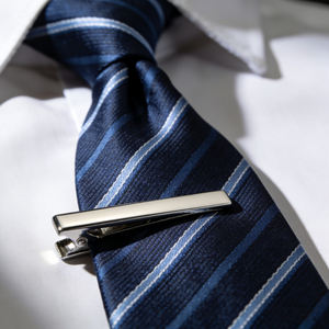 中国金属工艺品制造商定制促销礼品金属金条黑色镀镍领带夹男士领带 - Product Image 2