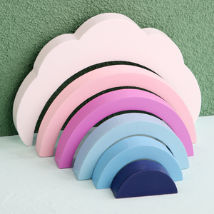 Bebek gökkuşağı istifleyici istifleme Waldor bebekler oyunları çocuklar yaratıcı yapı taşları - Product Image 6