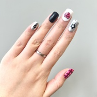 24 pièces de faux ongles en acrylique ABS de luxe, forme amande, semi-artisanaux, fabriqués à la machine, nouveau design carré court et simple, à presser sur les doigts