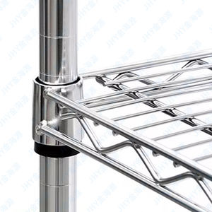 מכירה חמה באיכות גבוהה 6 רמות 800lbs nsf מתכת כרום מצופה מדף פחמן פלדה אחסון מדפים המוסך עם גלגל - Product Image 3