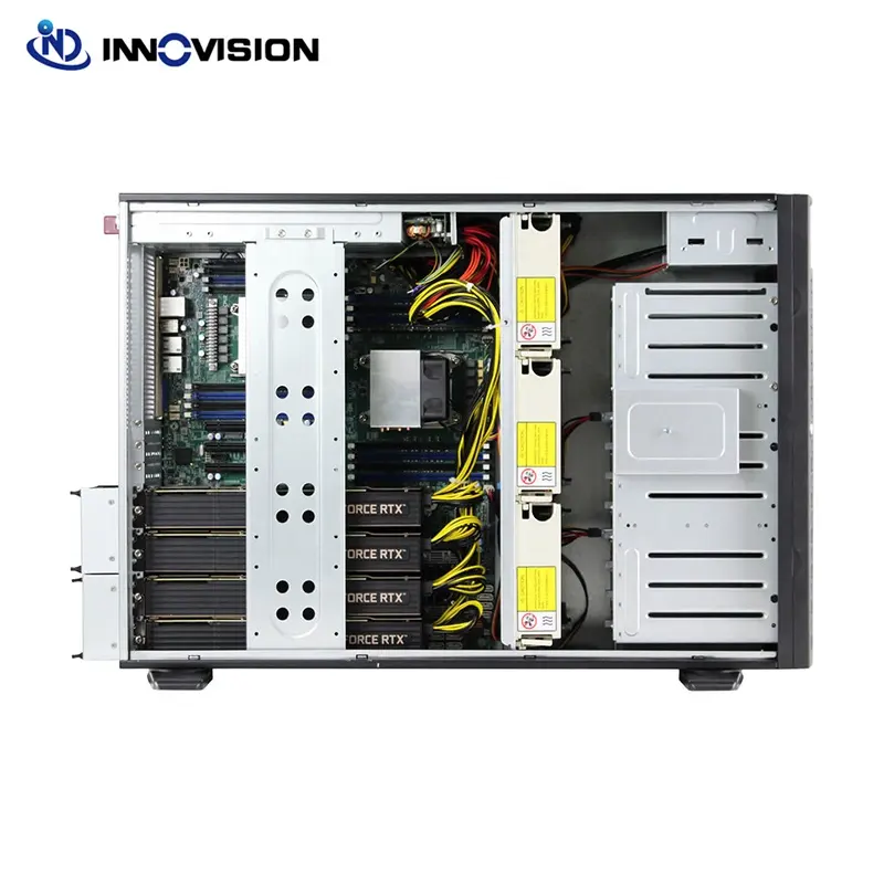 Tower Rack Convertible Server Computer Chassis support 4090 3090 gpu 8 hotswap server Case