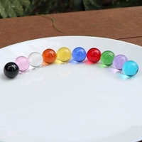 Billes de verre solides colorées transparentes de 8 mm, 10 mm, 12 mm, 14 mm, 16 mm, 20 mm, 25 mm, ornements de design en cristal