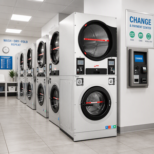 Coin Operated Washing <strong>Machine</strong> for Laundromat Fully Automatic Speed <strong>Queen</strong> Self Operated Washer Dryer - Product Image 2