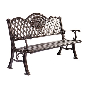 <span class=keywords><strong>Banco</strong></span> de jardín europeo Vintage para patio trasero, muebles para exteriores de aluminio fundido - Product Image 3