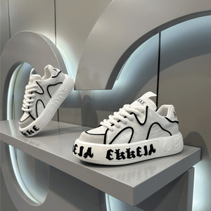 Nouvelles baskets classiques pour hommes, à semelle épaisse, chaussures décontractées tendance avec maille respirante et chaussures de sport légères - Product Image 2