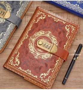 Cuaderno A5 de Estilo Retro, 200 Páginas, Papel Grueso con Rayas Universitarias, Candado con Contraseña Retro, Diario Creativo, Planificador Especial - Product Image 2