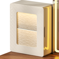 Coiffeuse d'angle moderne européenne simple avec miroir lumineux et meuble de rangement, en panneau MDF écologique, pour chambre à coucher, hôtel et salon
