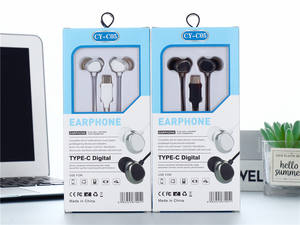 Auriculares intrauditivos con cable, micrófono deportivo con sonido claro, enchufe tipo C para iPhone, <span class=keywords><strong>Samsung</strong></span>, auriculares para juegos, música, Universal - Product Image 2