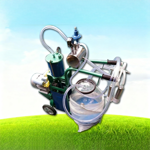 Mungitrice Mobile per Mucche con Pompa e Motore in Acciaio Inox di Grado Alimentare, Alta Efficienza, Attrezzatura per Caseificio Competitiva - Product Image 1