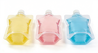 Pochettes souples verticales en PE avec bec verseur pour emballage de jus et de boissons, idéales pour les supermarchés et les expositions – Sacs d'emballage pour liquides