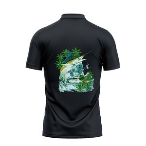 Sublimación personalizada para hombre, camisetas de polo, de manga corta camiseta de poliéster tejida para Polo para hombre, patrón de impresión de suministro ODM - Product Image 2