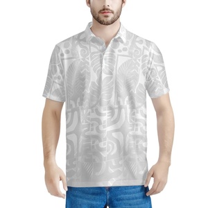 <span class=keywords><strong>Polo</strong></span> a Maniche Corte da <span class=keywords><strong>Uomo</strong></span> Traspirante Casual alla Moda Personalizzata Tribale Polinesiana Samoana Bianca e Grigia <span class=keywords><strong>Outlet</strong></span> di Fabbrica - Product Image 1