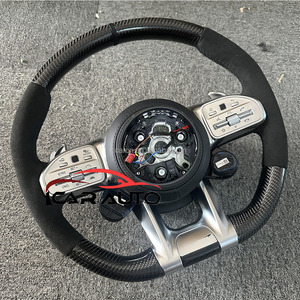 Para <span class=keywords><strong>Mercedes</strong></span> Benz AMG volante clase C W204 C63 W212 W218 W207 W172 S superventas volante de fibra de carbono - Product Image 5