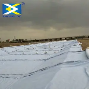 Geotextile ไม่ทอวัสดุ PP ผ้าทางภูมิศาสตร์ที่มีเข็มเจาะ Geotextile สำหรับโครงการฝังกลบ