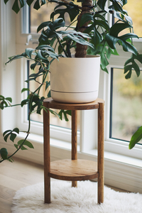 Table d'appoint en bois pour plantes d'intérieur, petite table d'appoint en bois - Product Image 4
