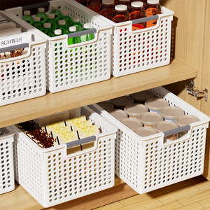 <b>Storage</b> <b>Basket</b> Rectangle <b>Large</b> Capacity Stackable For Kitchen Pantry Organization - Product Image 1