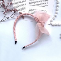 Nouveau serre-tête coréen en perles avec oreilles de chat, super féerique, en maille avec zircon, pour petite fille, bandeau pour bébé, coiffe