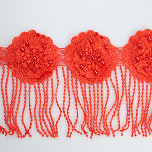 <span class=keywords><strong>Tissu</strong></span> <span class=keywords><strong>bazin</strong></span> riche allemand en dentelle de haute qualité, avec perles et franges perlées, pour robe - Product Image 1