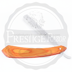 Maquinilla de afeitar recta de madera de una sola hoja profesional 2K18 para afeitar Rosa bebé para uso de peluquero - Product Image 1