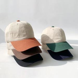 Canvas Dad Hat Two-Tone Snapback Embroidered 5 Panel Tan Adjustable Breathable Waterproof Unisex Retro <b>Vintage</b> Baseball <b>Cap</b> - Product Image 1