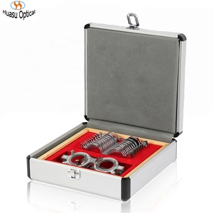 Caja de prueba de lente de prisma oftálmico Juego de lentes de prueba óptica Lentes prismáticas Estuche de prueba - Product Image 2