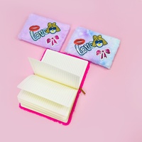 1pc A5 Lovely Lined Notebook Plush Diary pour étudiants adolescents Fuzzy Journal Writing Notebook