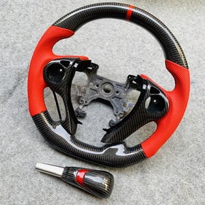 Vente chaude personnalisé de haute qualité <span class=keywords><strong>Noir</strong></span> en fibre de carbone <span class=keywords><strong>volant</strong></span> round top et à fond rond forme pour Honda 9th Accord 13-17 - Product Image 2
