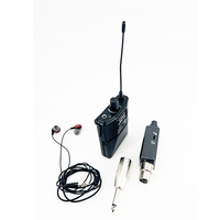 Système de monitoring intra-auriculaire sans fil professionnel (IEM) avec émetteur et récepteur ceinture pour studio, groupe et performances live