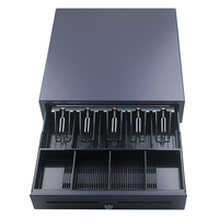 Tiroir-caisse de haute qualité 405A durable RJ11 5 billets 8 pièces 12V/24V pour supermarché, restaurant et commerce