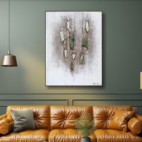 Nouvelle conception, peinture acrylique de haute qualité, écologique, peinte à la main, art minimaliste sur toile, art mural en pierre naturelle, décoration intérieure