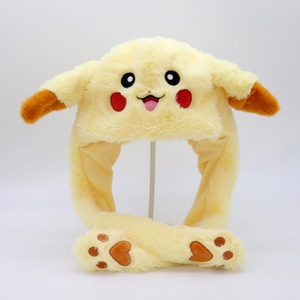 Sombreros de Conejo de Peluche con <span class=keywords><strong>Luces</strong></span> LED para Fiestas, Orejas de <span class=keywords><strong>Pikachu</strong></span> Brillantes, Divertidos y Lindos para Adultos y Niños, <span class=keywords><strong>Gorro</strong></span> de Poliéster con Orejas Móviles - Product Image 3