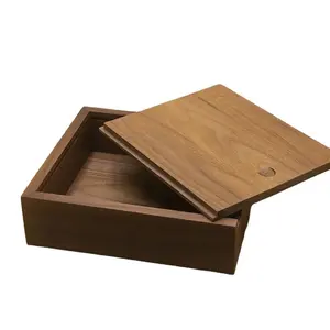 Caja de regalo Tapa deslizante Embalaje de pino Cosméticos de madera sin terminar Logotipo personalizado Caja de madera Madera hecha a mano Madera y cajas de bambú Se aceptan