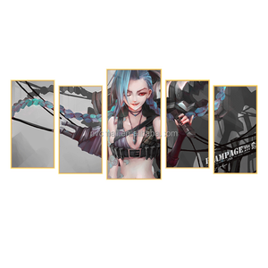 Toile peinture impression personnalisée toile peinture 5 pièces <span class=keywords><strong>dragon</strong></span> ball peinture art ensemble tenture murale décor - Product Image 1