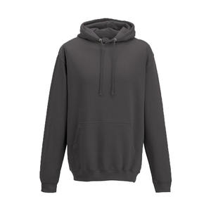 Sweat à capuche confortable pour homme avec doublure en sherpa, poche avant, tissu uni écologique pour une utilisation en intérieur/extérieur - Product Image 1