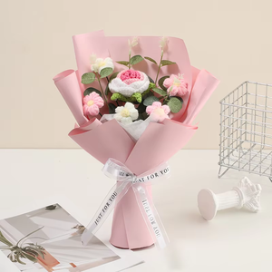 Regalo de Cumpleaños Creativo, Ramo de Hilo Tejido a Mano, Producto Terminado, Temporada de Graduación para Niñas, Amigas, Novias, Maestras - Product Image 2