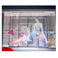 Écran LED transparent P3.91 haute luminosité 1080P lisible en plein soleil pour vitrine, mur vidéo pour centre commercial et commerce de détail