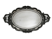 Assiette de Présentation Ovale en PP Doré Écologique, Motif Personnalisé pour Mariage, Fête, Rangement de Bonbons et Biscuits, Style Sud-Ouest – Vente en Gros