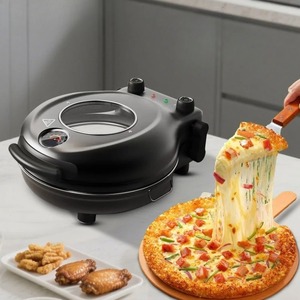 Máquina para Hacer <span class=keywords><strong>Pizza</strong></span> Casera Multifuncional de 1200W con Temporizador, Horno Eléctrico para <span class=keywords><strong>Pizza</strong></span> de 12 Pulgadas, Plancha Eléctrica para Asar - Product Image 1