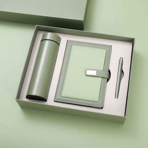 2025 Newest Best Business Sets Official <b>Pen</b> and Notebook Packaging Vip Company Stainless Steel Customer Corporate Gift Set - Product Image 3