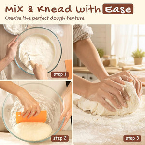 Kit Completo para Hornear Pan de Masa Madre, Kit de Iniciación para Pan de Masa Madre, Cesta de Fermentación de Pan Banneton, Kit de Iniciación para Masa Madre - Product Image 4