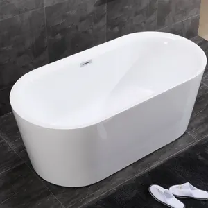 Ventes d'usine Baignoire ovale baignoire sans couture Baignoire en acrylique adaptée au nouveau bain de lit d'hôtel européen