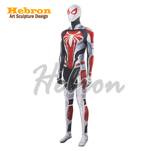 ชุดคอสเพลย์สไปเดอร์แมนสีขาวแบบกำหนดเองสำหรับ PS4 สำหรับผู้ใหญ่ สำหรับงานแสดงภาพยนตร์ ทีวี ฮาโลวีน - Product Image 4