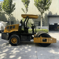 Rouleau compresseur vibrant diesel YSW206A de 6 tonnes avec moteur Changchai de 36 kW et auvent standard