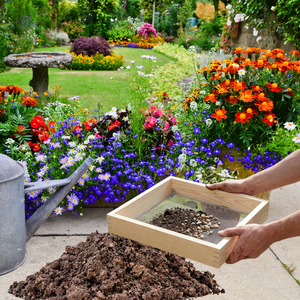 Tamis à terre carré en bois renforcé de 15,7 x 11,8 po avec pinces métalliques, tamis à compost robuste pour le jardinage – Fourniture directe usine - Product Image 5