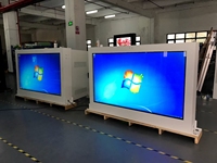 Écran LCD led mural pour l'extérieur, 55, 65, 75, 86 ip66, signalisation numérique