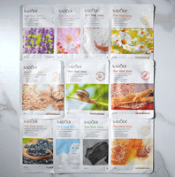 Masque facial hydratant aux fruits SADOER, masques coréens, masque facial à la rose, soin de la peau, produits de beauté personnalisés avec étiquette privée