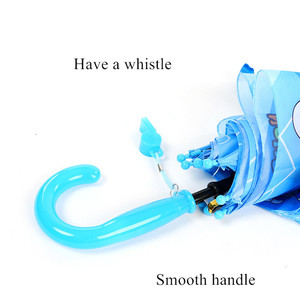 Paraguas Infantil con Dibujos Animados para Niñas, Cubierta de Plástico Antiderrames, Paraguas Recto Transicional con Mango en J de Plástico, Tela de Nailon 190T - Product Image 4