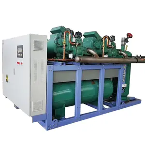 Screw Condensing Unit for Cold Room Large Cold Storage Refrigeration Equipment Low-temperature Screw Compressor Units