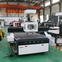 Machine de fraisage CNC à double processus 4x8 pieds 3,5 kW pour le travail du bois, la découpe, la gravure, le perçage et la fabrication de meubles